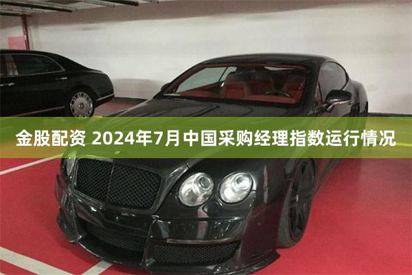 金股配资 2024年7月中国采购经理指数运行情况