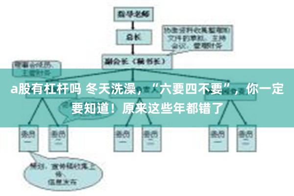 a股有杠杆吗 冬天洗澡，“六要四不要”，你一定要知道！原来这些年都错了