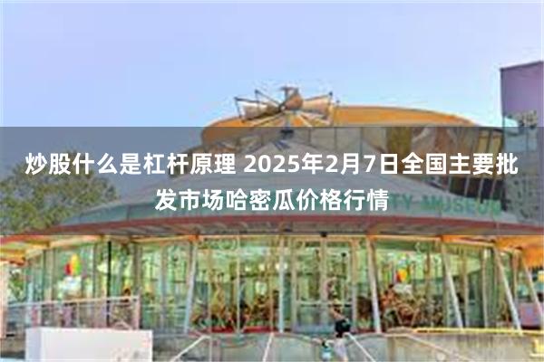 炒股什么是杠杆原理 2025年2月7日全国主要批发市场哈密瓜价格行情